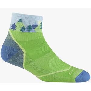 Darn Tough Kid's Medium Green Quest Lightweight Hiking Quarter Socks L3-31
